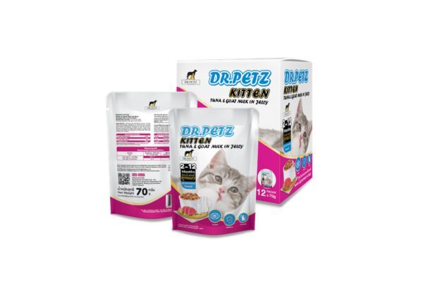 Dr. Petz Kitten Cat Pouch Tuna & Goat Milk in Jelly 70g