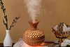 Vase Wood Grain Aroma Diffuser & Humidifier for Home & Office - 300ml - image 1