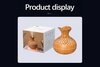 Vase Wood Grain Aroma Diffuser & Humidifier for Home & Office - 300ml - image 3