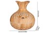 Vase Wood Grain Aroma Diffuser & Humidifier for Home & Office - 300ml - image 6