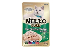 Nekko Gold Pouch Tuna Topping Chicken in Jelly 70g