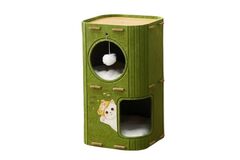 Multilayer Indoor & Outdoor Cat House with Hanging Ball Toy