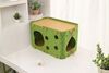 Rectangular Foldable Cat House with Scratching Sanctuary - image 3