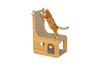 Double Decker L-shaped Cat Scratching Cardboard with 4 Ball Toys - image 2