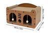 Cat Scratching Cardboard Sleeping Bed & Cat House with Cave and Play Ball - image 7