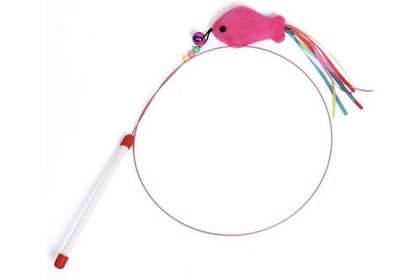 Cat Fishing Rod with Bell Fishing Toy for Cats
