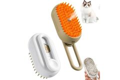 3 in 1 Electric Cat Steam Grooming Brush for Cats and Dogs