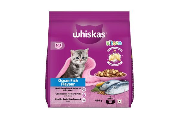 Whiskas Kitten Dry Cat Food - Ocean Fish 450gm
