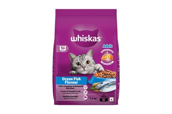 Whiskas Adult Dry Cat Food - Ocean Fish 1.2kg