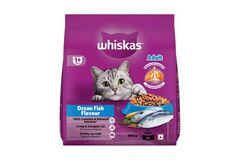 Whiskas Adult Dry Cat Food - Ocean Fish 480g