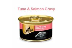 Sheba Cat Can  Food Tuna & Salmon Gravy 85gm