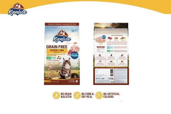 Kaniva Grain Free Cat Food Chicken & Tuna for All Ages ( 1.3kg)