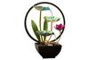 Indoor Tabletop Tiered Water Fountain 3 Level Waterfall in Floral - image 1