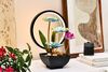 Indoor Tabletop Tiered Water Fountain 3 Level Waterfall in Floral - image 3