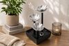 Indoor Tabletop Water Fountain Silver Flower With Ring Light for Home Decoration - image 6