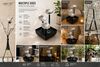 Indoor Tabletop Water Fountain Silver Flower With Ring Light for Home Decoration - image 9