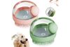 Pet Grooming Bathing Brush with Soap & Shampoo Dispenser Shower Brush for Dogs Cats - image 1