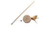 Cat Wooden Stick Teaser Toy – Sisal Disc with Feather - image 1