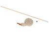 Cat Wooden Stick Teaser Toy – Sisal Disc with Feather - image 4