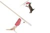 Cat Wooden Stick Teaser Toy – Sisal Mouse Shape with Feather - image 5