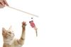 Cat Wooden Stick Teaser Toy – Sisal Mouse Shape with Feather - image 6