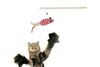 Cat Wooden Stick Teaser Toy – Sisal Mouse Shape with Feather - image 8