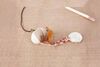 Cat Wooden Stick Teaser Toy – Burlap Pumpkin Shape with Feather - image 2