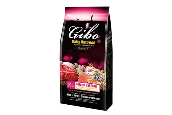 Gibo Grain Free Kitten Cat Food - Fish, Beef, Shrimp and Chicken 1.5kg