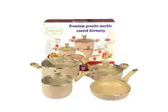  Magic Gold 7Pcs Premium Granite Marble Coated Cooking Set