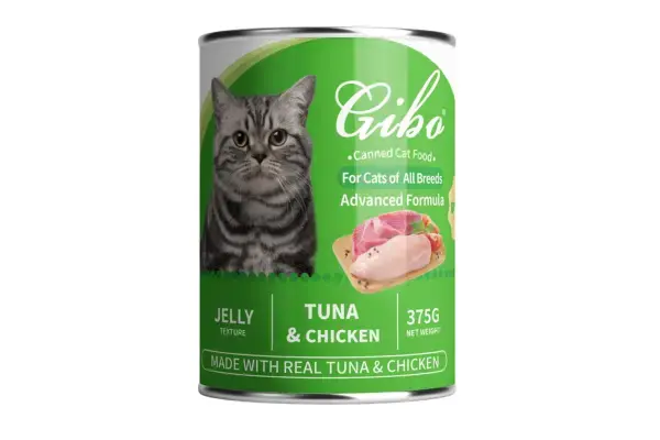 Gibo Advanced Formula Cat Canned Food Tuna & Chicken in Jelly 375gm