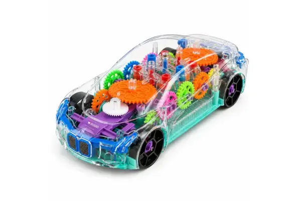 3D Gear Raching Simulation Car Toy with 360° Rotation, Lights & Music