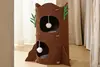 Multilayer Foldable Tree-Shaped Felt Cat House and Warm Cave Bed for Indoor Cats - image 2