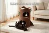 Multilayer Foldable Tree-Shaped Felt Cat House and Warm Cave Bed for Indoor Cats - image 4