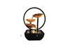 Indoor Tabletop Water Fountain Golden Flower With Ring Light for Home Decoration - image 1