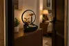 Indoor Tabletop Water Fountain Golden Flower With Ring Light for Home Decoration - image 2