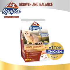 Kaniva Cat Food Growth & Balance Chicken, Egg & Rice for All Ages (370g)