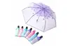 Eforcase Cute Cherry Blossom Folding Clear Umbrella - Purple - image 2
