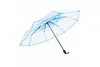 Eforcase Cute Cherry Blossom Folding Clear Umbrella - Blue - image 4