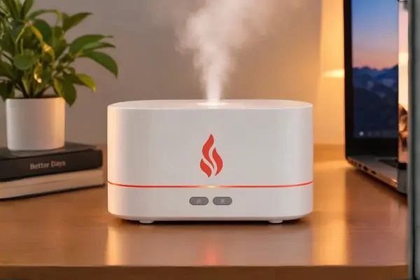 Flame Air Aroma Oil Humidifier Diffuser for Home & Office