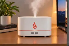 Flame Air Aroma Oil Humidifier Diffuser for Home & Office