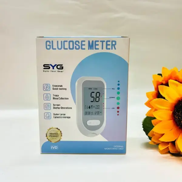 SYG Blood Glucose Monitoring Diabetes Machine with 50 Test Strips