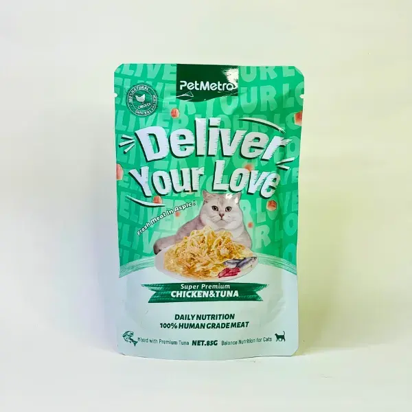 PetMetro Human Grade Kitten Pouch Chicken & Tuna (85g)