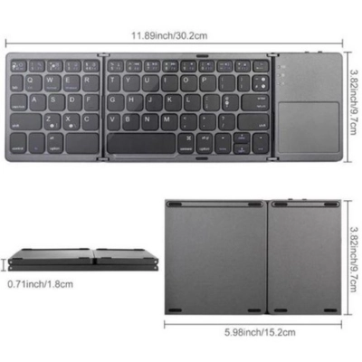 B033 Foldable Keyboard with Touchpad