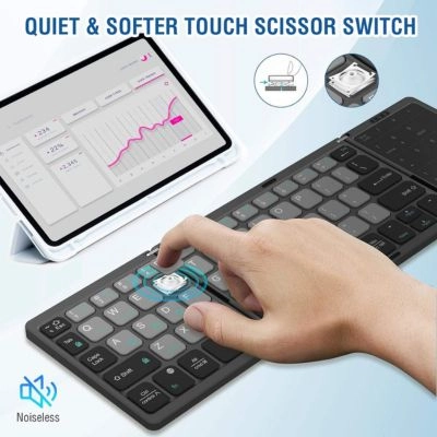Foldable Keyboard With Touchpad, High quality