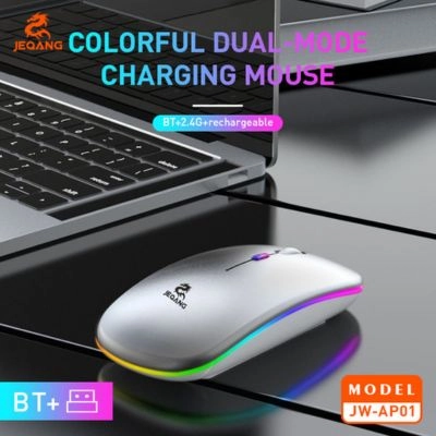 JEQANG JW-AP01 Wireless + BT Rechargeable Mouse