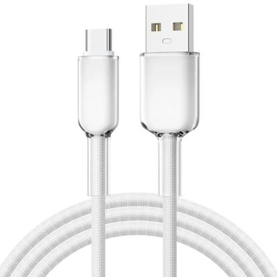 Anti-breakage gradient nylon braided Charging Cable (USB to Type- C)
