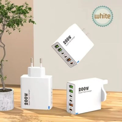 200W Fast Charging Mobile Charger Adapter (6 Port)