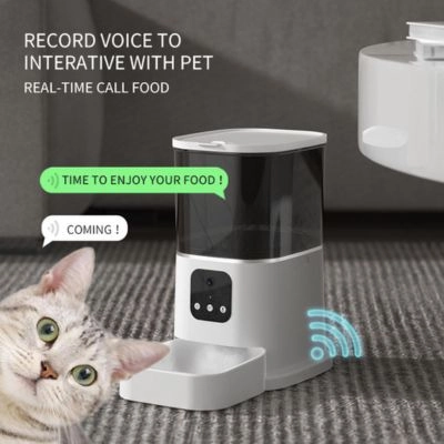 Automatic Cat Feeder Dispenser with Camera & Voice Interaction (5L)