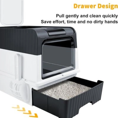 Cat Litter Box - Tray with Scoop Lid