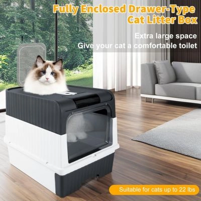 Cat Litter Box - Tray with Scoop Lid